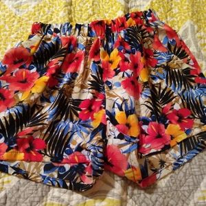 Tropical Print Shorts